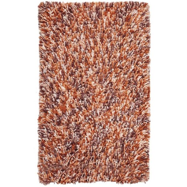 Safavieh 6 x 6 ft. Rio Shag Square Rug Rust & Ivory SG960P-6SQ - main